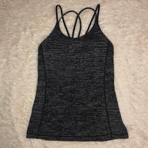 Black and white Lululemon tank top